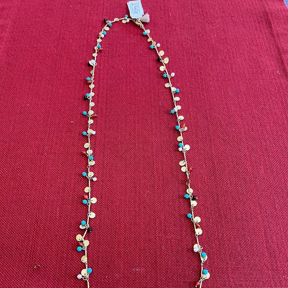 NWT Multi-Beaded Long Necklace